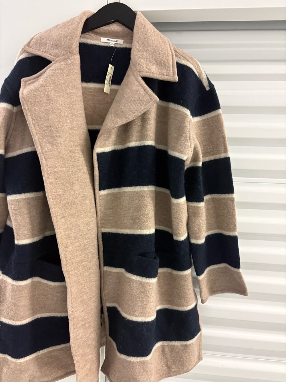 Madewell Striped Ballard Sweater. Size Medium. New with tags.